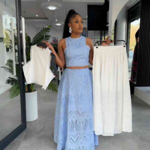 lace skirt set